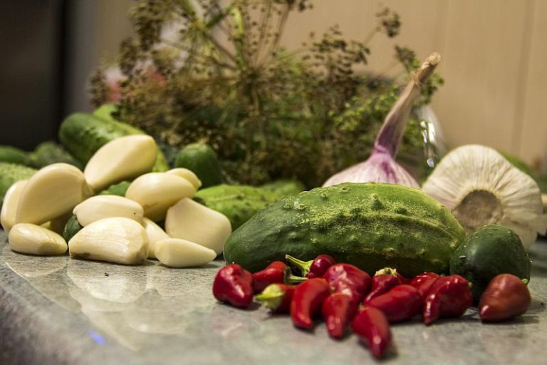 Ogórki konserwowe z chilli - składniki