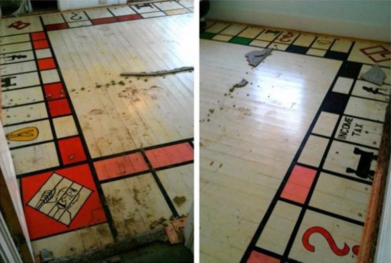 Nietypowe znalezisko w domu. Pod wykładziną wielka plansza do gry w Monopoly