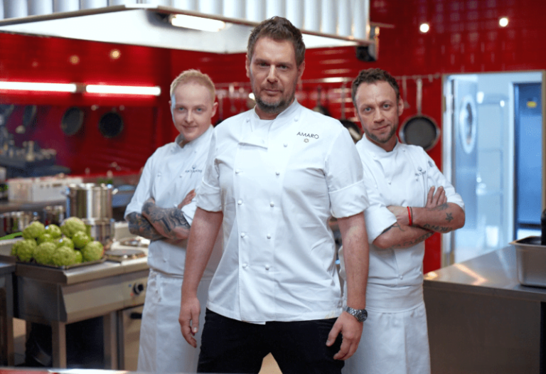 Szef Kuchni Wojciech Modest Amaro i sous szefowie Dariusz Kuźniak i Piotr Ślusarz