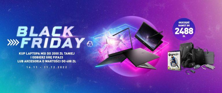 Black Friday z MSI: FIFA 23 gratis do wybranych laptopów