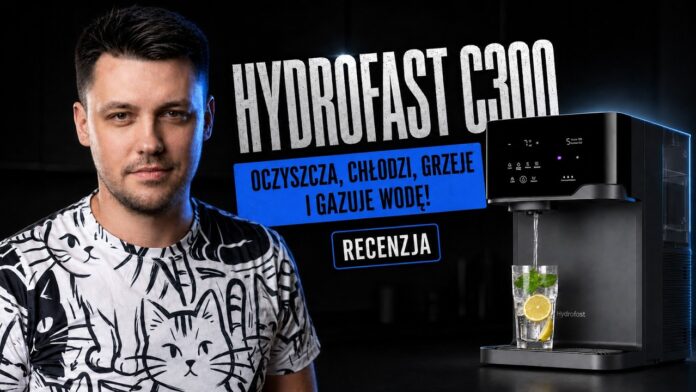 Hydrofast C300 - nablatowa stacja wody z filtrem RO, chłodzeniem, podgrzewaniem i saturatorem