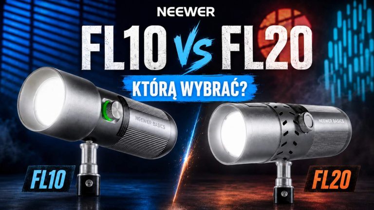 NEEWER FL10 vs FL20 – test lamp LED z GOBO. Którą wybrać?